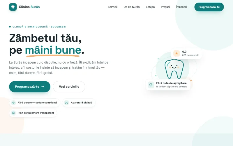 Demo: Clinica Surâs — stomatologie