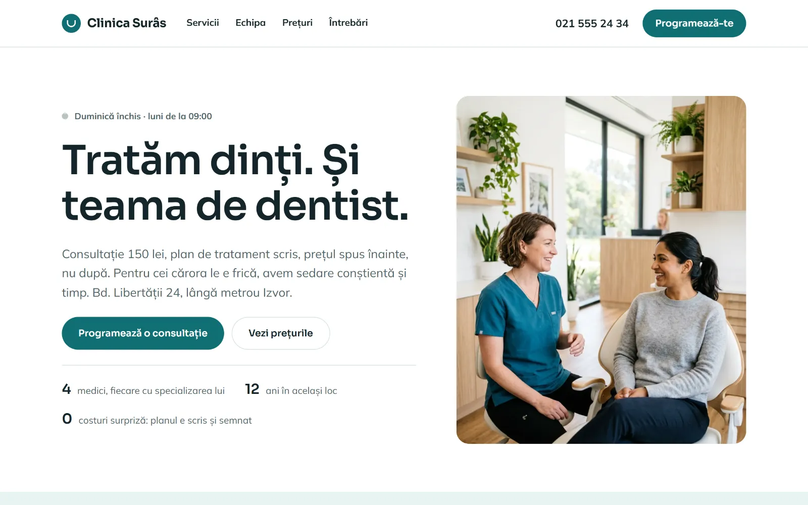 Demo: Clinica Surâs — stomatologie